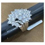 Sparkling .925 stamped silver ring