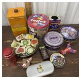 Small box of tins