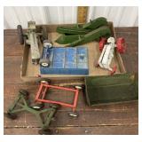 Toy tractors and implements - John Deere,