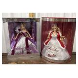 2 Holiday Barbies