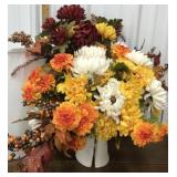 Faux Fall floral arrangement