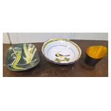3pcs - Italy & Denmark cup & bowls