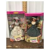 2 pioneer Barbies