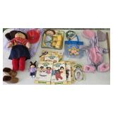 Cabbage patch doll, patterns, clothing, etc