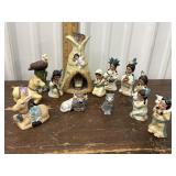 Native American nativity figures