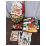 Vintage Christmas empty advertising boxes,