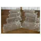 8 Vintage Snack Plates With cups