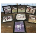 Framed horse photos *barn find