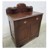 Victorian 1 drawer 2 door washstand 30"16"28"