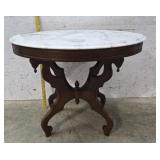 Victorian marble top stand 34"23"28"