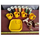 Retro "on the go" dishes, etc