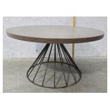 Mid century iron base coffee table 36"19"