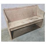 Pine deacons bench 45"17"16"