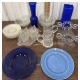 Misc glassware, vases, candle stick holder etcï¿½