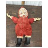 Vintage rubber face Santa