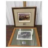 2 Pencil Signed And Numbered Prints With Stamps -