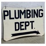 Hanging Double sided Plumbing sign 30x42