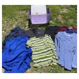 Shirts And A Vest Sizes L-3xl. In Tub