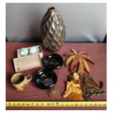 Japanese art, sake set, Asian misc