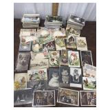 Great lot vintage postcards - photo, holiday, town