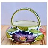 Art Deco Flowers Schramberg Germany Hand Painted