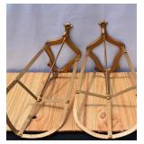 Pair of JW Fiske Iron Works Horse Saddle Wall