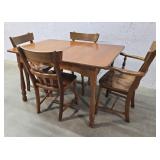 Rock maple table and 4 chairs 49"34"29"