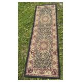 Zephyr Dynasty black rug runner approx. 23x69