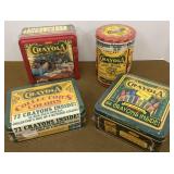 New in packaging 4 Crayola Collectorï¿½s Tins with