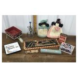 Black Americana dolls, Han-Dee kitchen saw,
