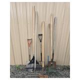 Rakes, shovels, edger
