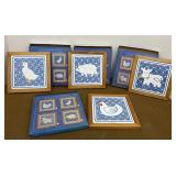 514New old stock farmyard ceramic trivets