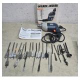 Black and Decker drill, drill bits