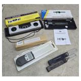 Level, angle gauge, calipers, etc