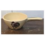 Unusual Watt pottery rooster casserole? Condition