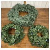 3 new Christmas wreaths