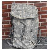 US Army Backpack with Rolled Foam Bed Mat
