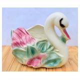Ungemach Art Pottery Roseville OH. Ceramic Swan