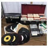 Cassette tape recorder, cassette tapes, 8 track