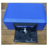 Sentry lockbox with a wallet