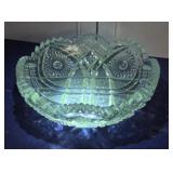 Signed Glows green bowl