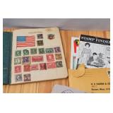 Stamp lot-as shown. Homemade scrapbook, NOS