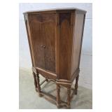Walnut 2 door cabinet 27"17"52"