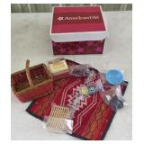 American girl doll picnic set with original box