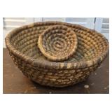 2 antique native american?? Upstate NY baskets