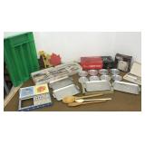 Meat carving set, spoons, nut cracker set,