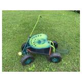 Tractor Scoot with a bucket basket, from