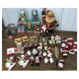 Christmas ornaments, holiday solar bobble heads