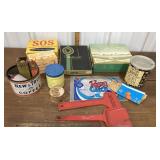 Vintage advertising containers