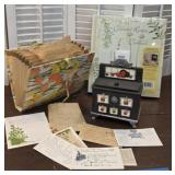 Box of recipes - many written out and recipe